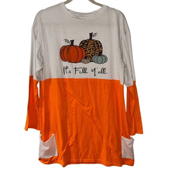 UNKNOWN Tops - PUMPKIN SHIRT ITS FALL YALL